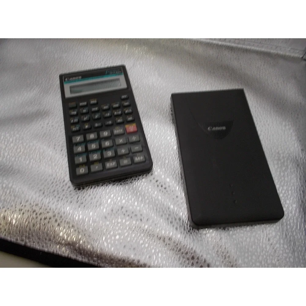 Canon F-603 Scientific Statistical Calculator 10+2 Digits with Case Black